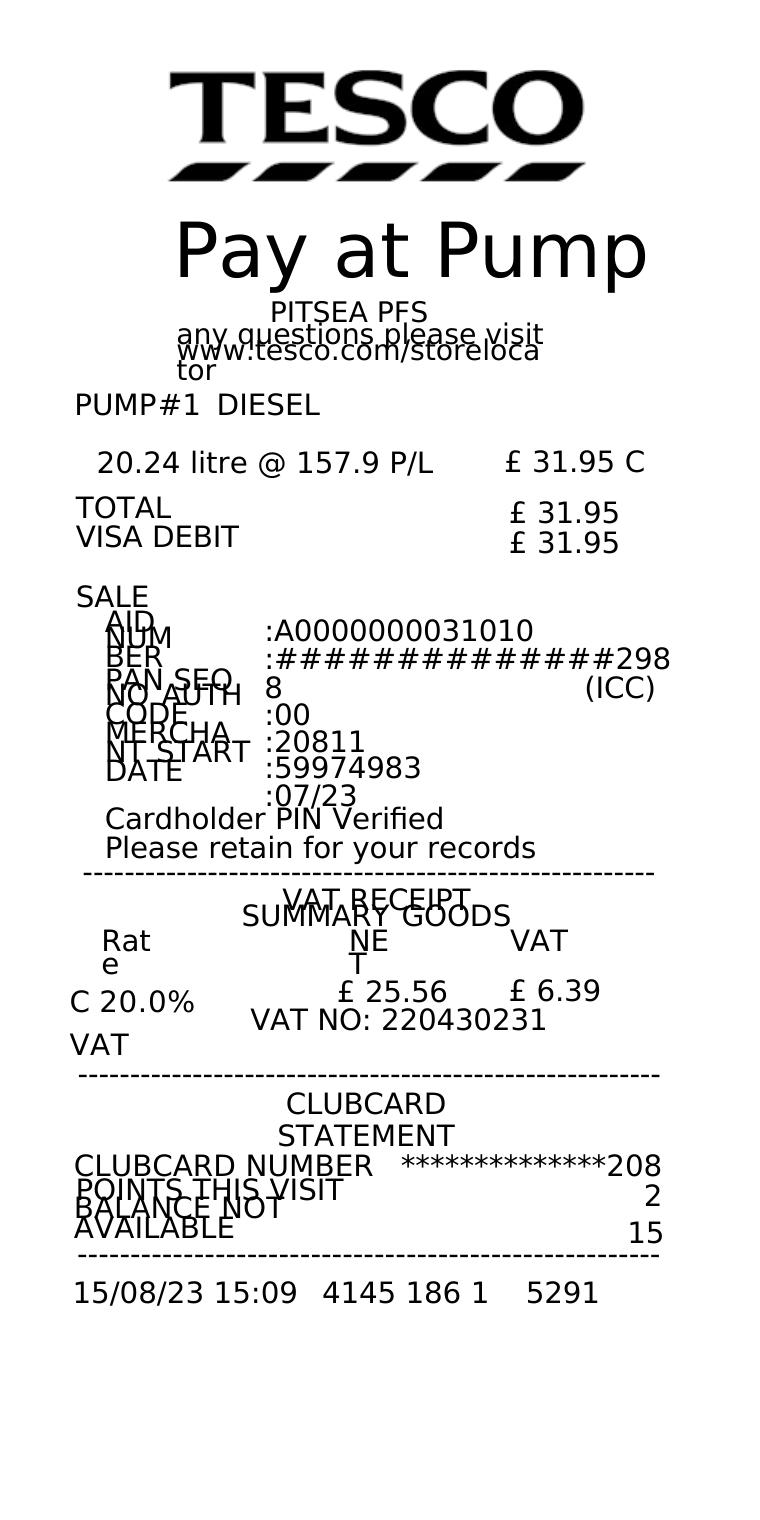 Tesco Petrol Tesco Fuel Master Aug 2023 preview