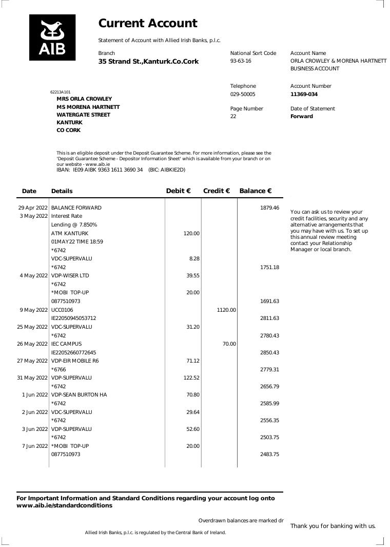 29Th July 2022 document preview