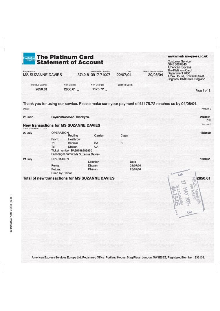 American Express Pl document preview