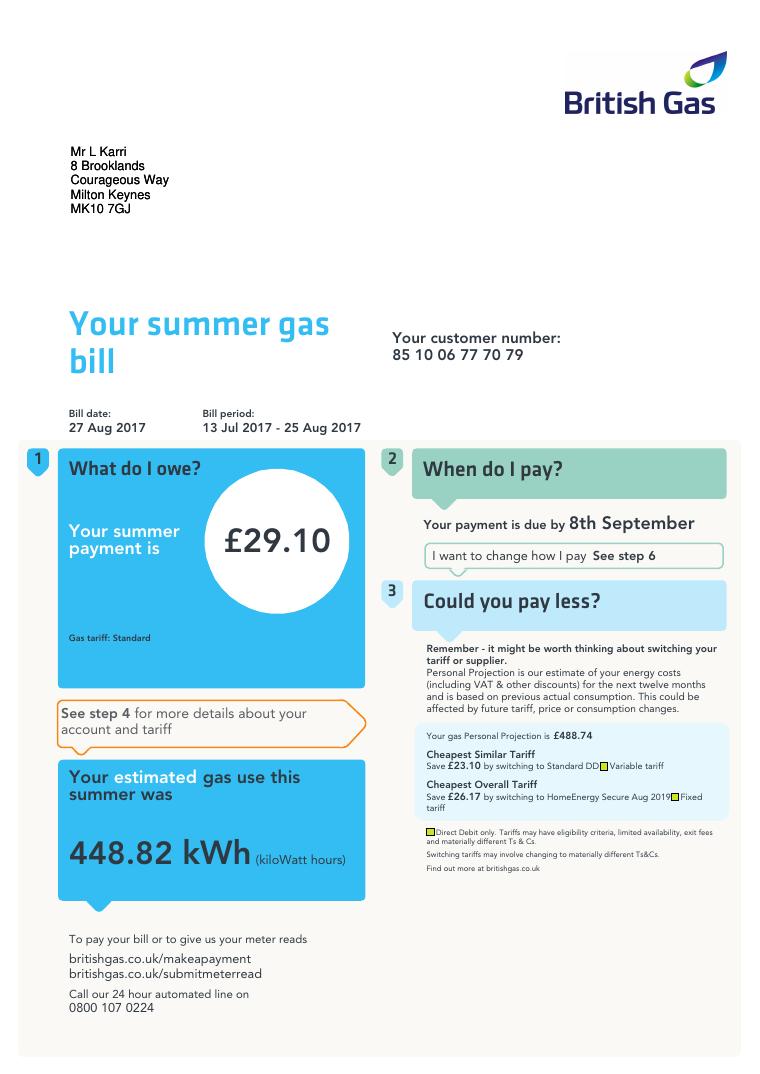 Britishgas document preview
