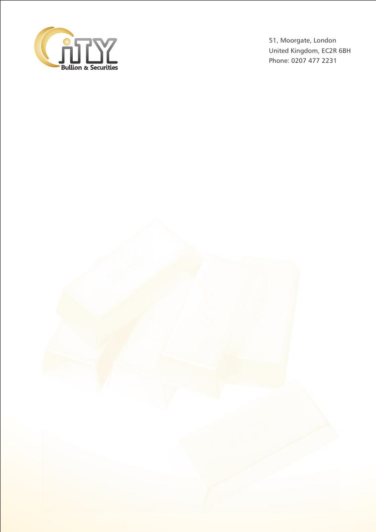 City Bullion & Securities City Bullion Letterhead document preview