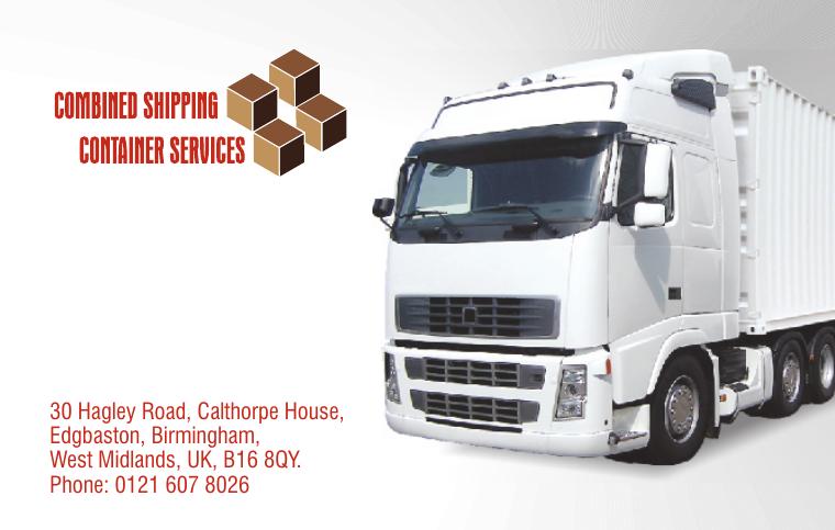 Combined Shipping & Container Services Shipping Businesscard document preview