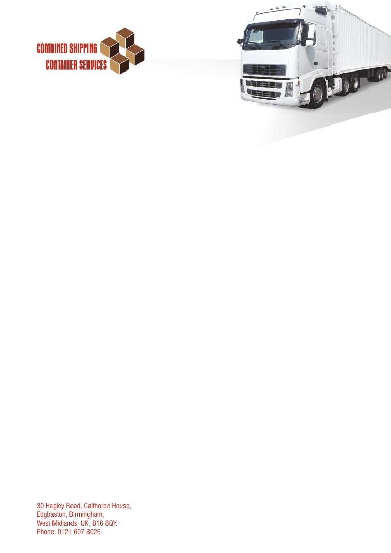Combined Shipping & Container Services Shipping Letterhead document preview