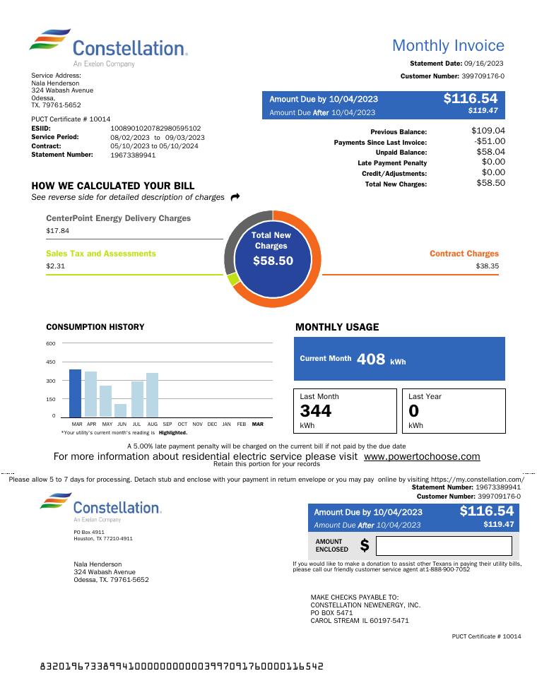 Constellation Texas Bill Sept 2023 document preview