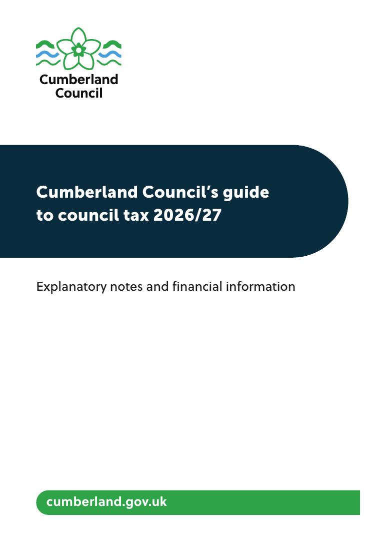 Cumberland Council Guide to Council Tax 2026-27 document preview