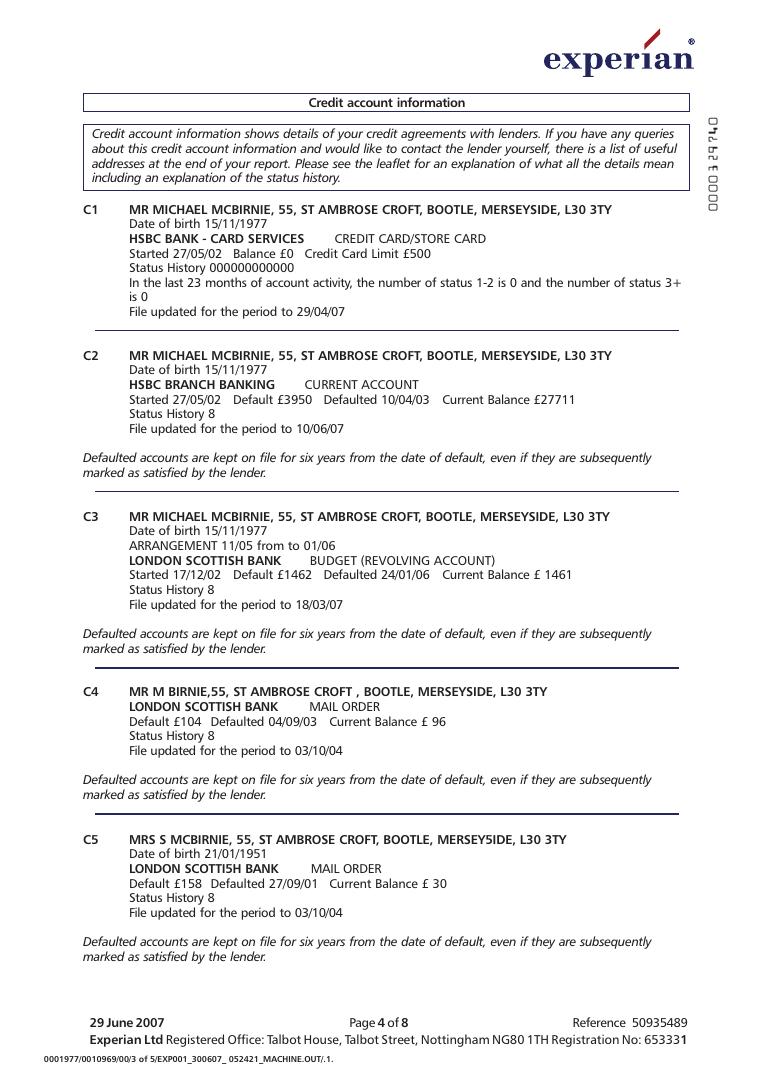 Experian Page4 document preview