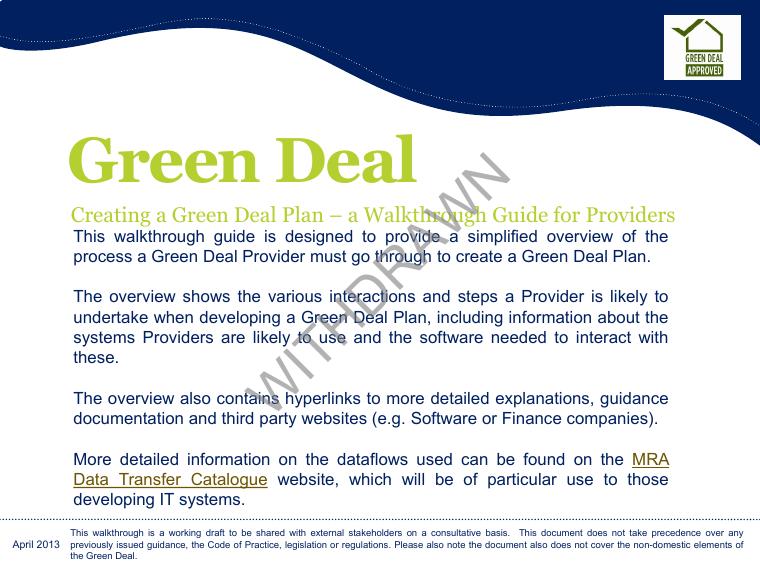GOV.UK Green Deal Sample Energy Bill Guide document preview