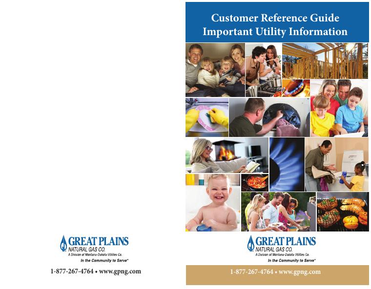 Great Plains Natural Gas Customer Reference Guide document preview