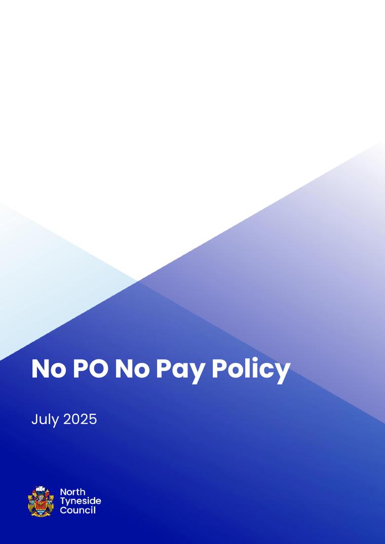 North Tyneside Council No PO No Pay Policy document preview