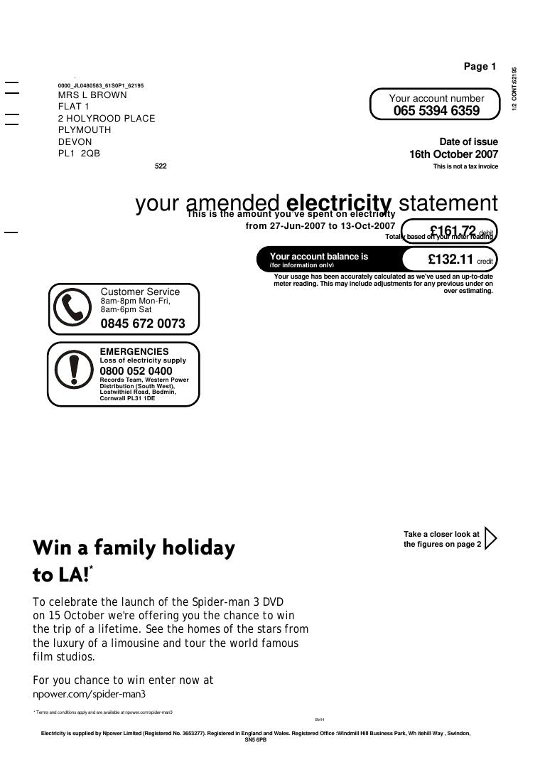Npower 2007 - Wsword Npower 2007Front document preview