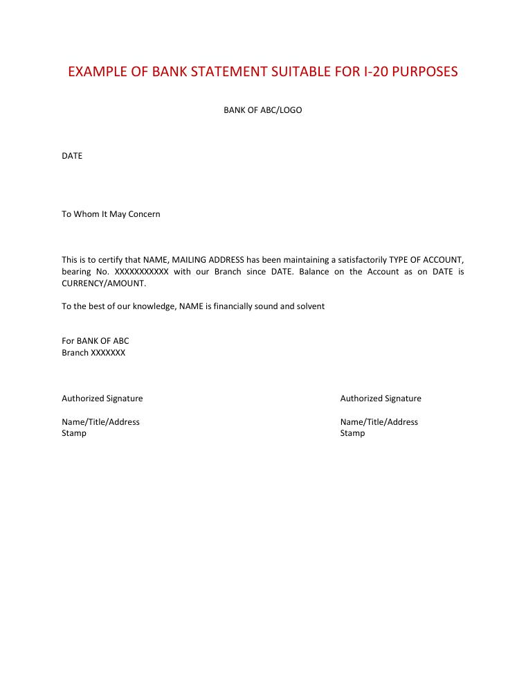 Ohio Wesleyan Bank Statement Example for I-20 Purposes document preview