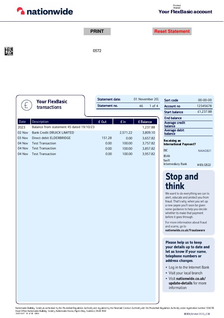 Pages From Test 1 Blank Sample document preview