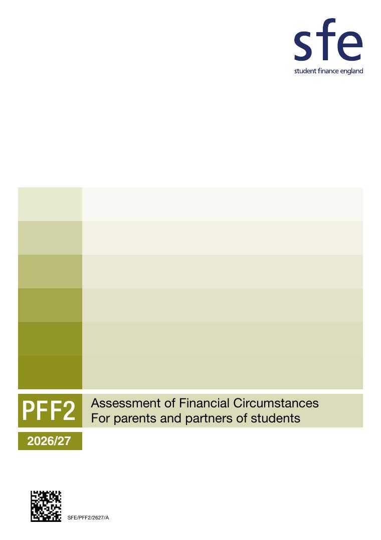 PFF2 Assessment of Financial Circumstances 2026/27 document preview
