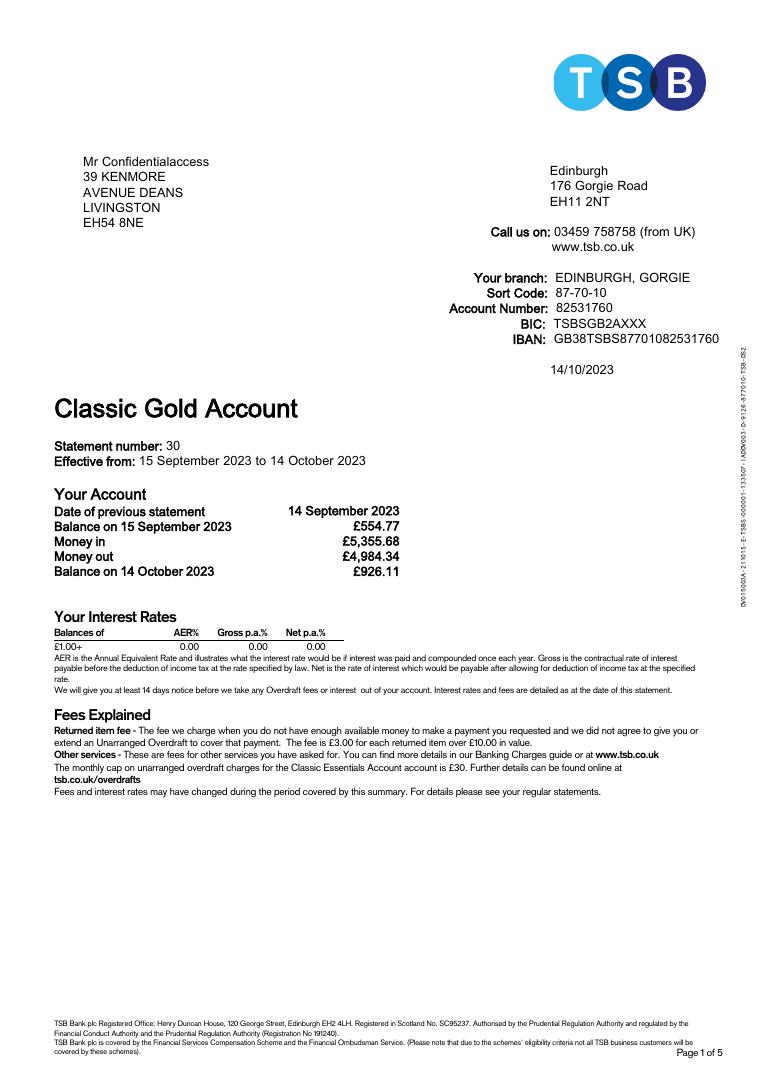 TSB Bank 2023 document preview