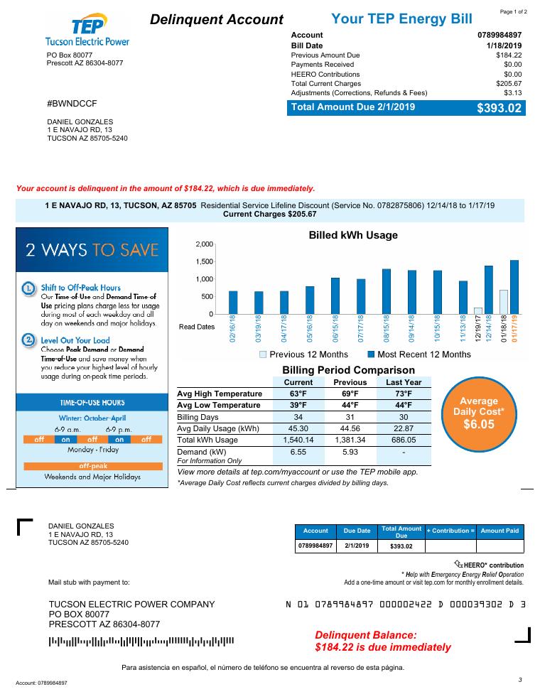 Tucson Electric Power 2023 document preview