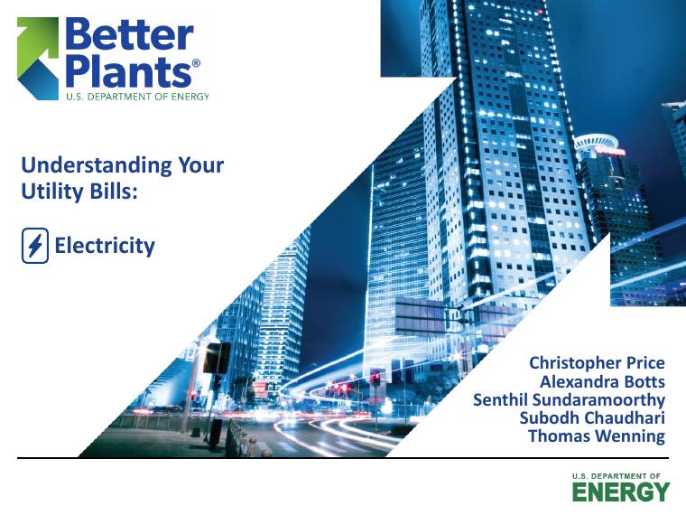 U.S. Department of Energy Understanding Your Electricity Bills document preview