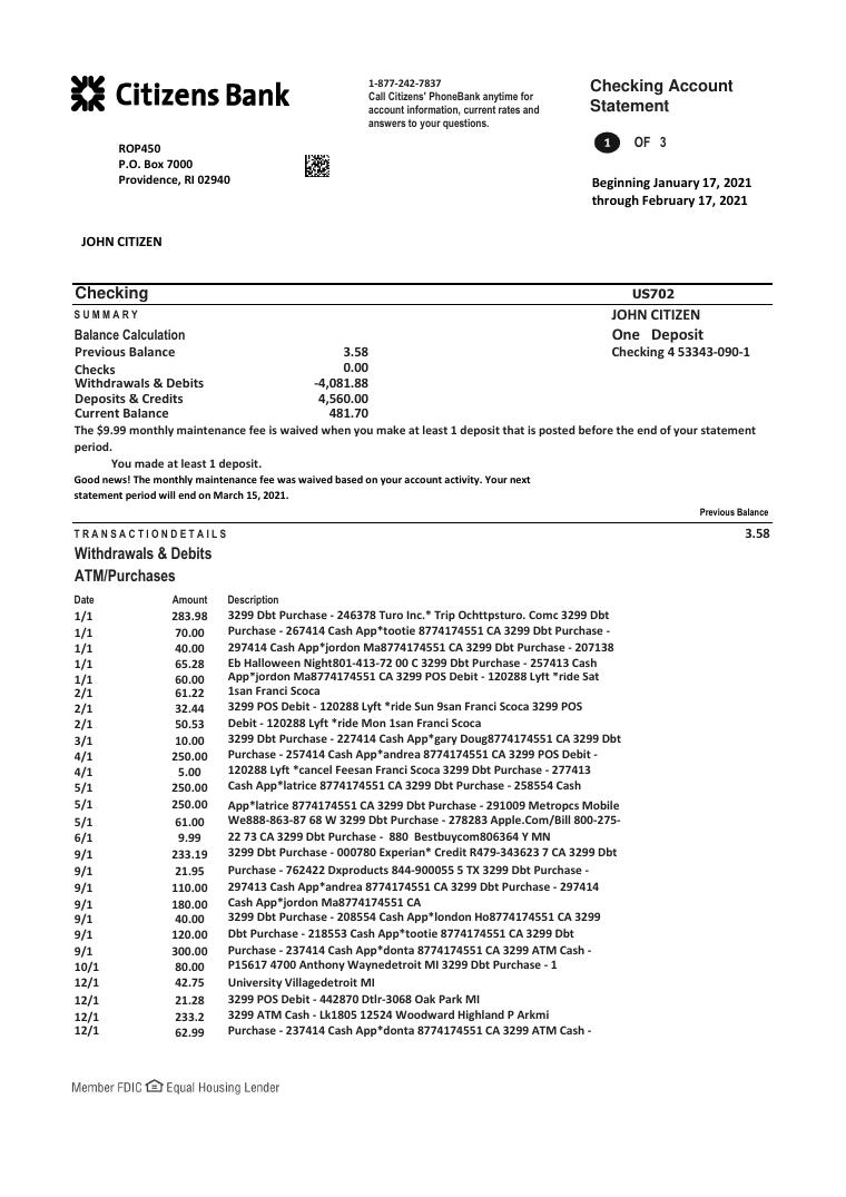 USA Citizens Bank document preview