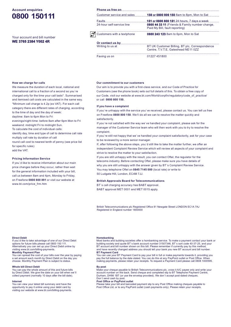 Work Pending 2004 BT Together document preview
