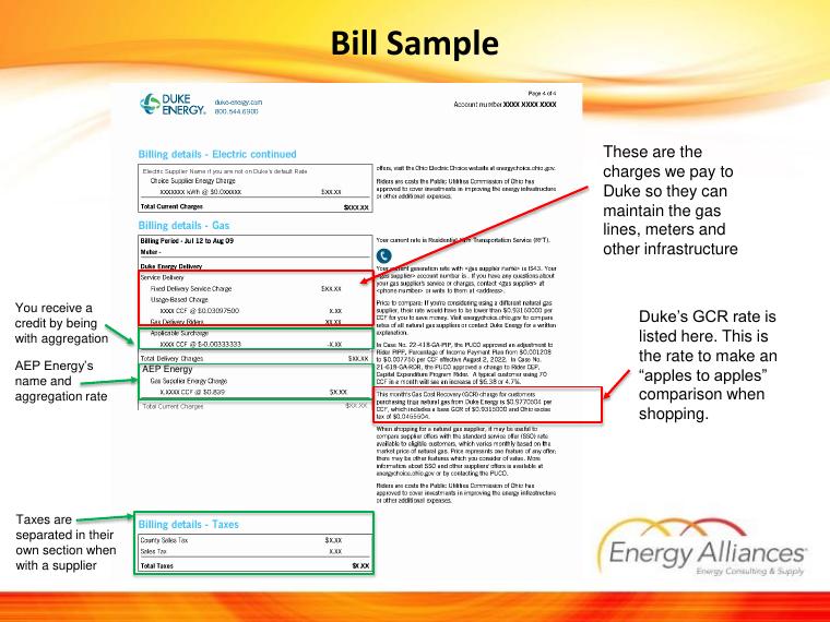 Wyoming Ohio Duke Energy Sample Bill document preview